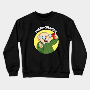 Instagramps Cute Social Media Grandpa Pun Crewneck Sweatshirt